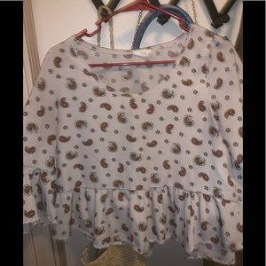 Flowy, peasant style top